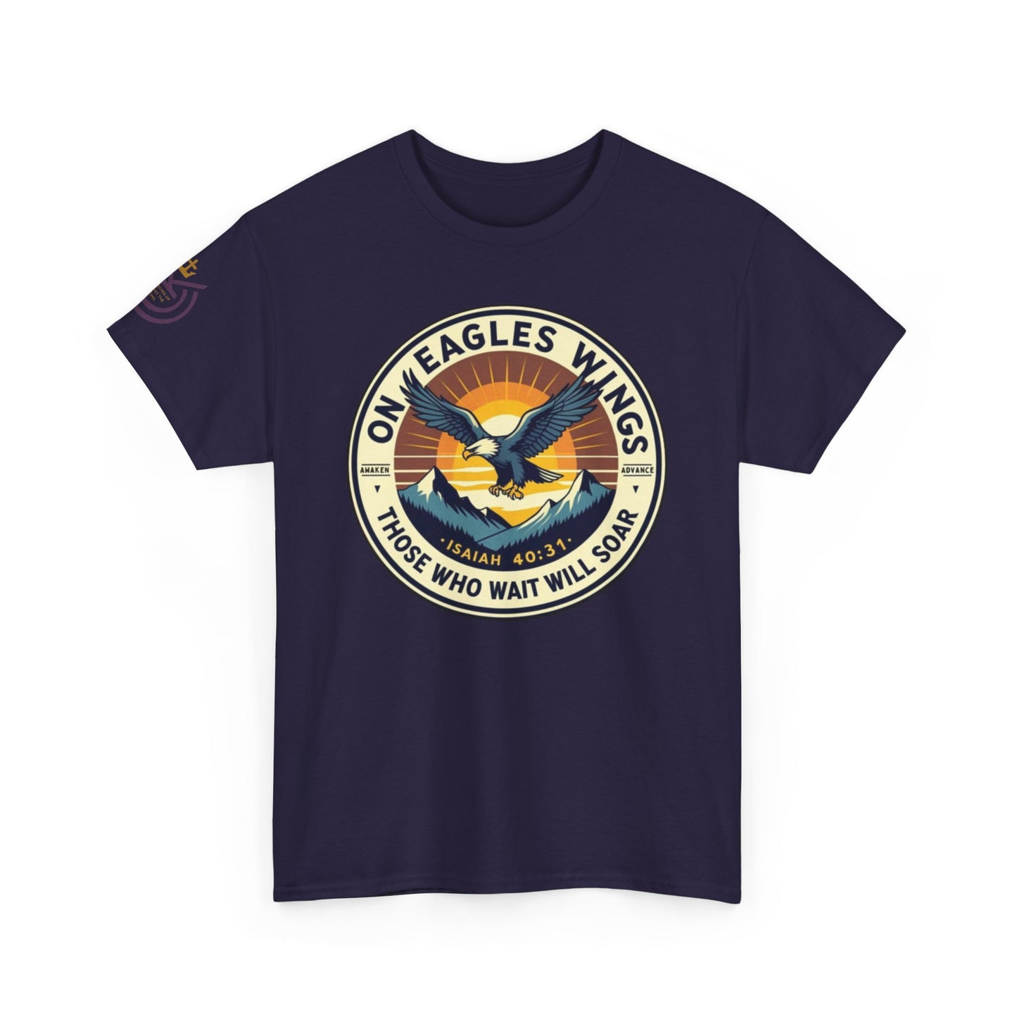 On Eagles Wings Unisex Heavy Cotton Tee