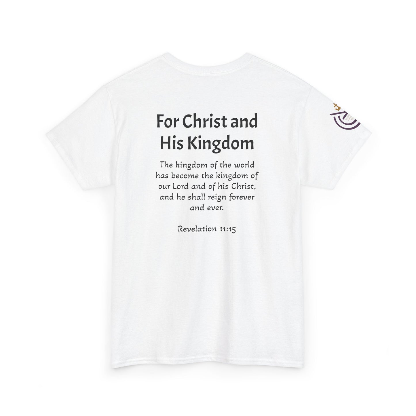 CCK, For Christ and His Kingdom (light) Unisex Heavy Cotton Tee