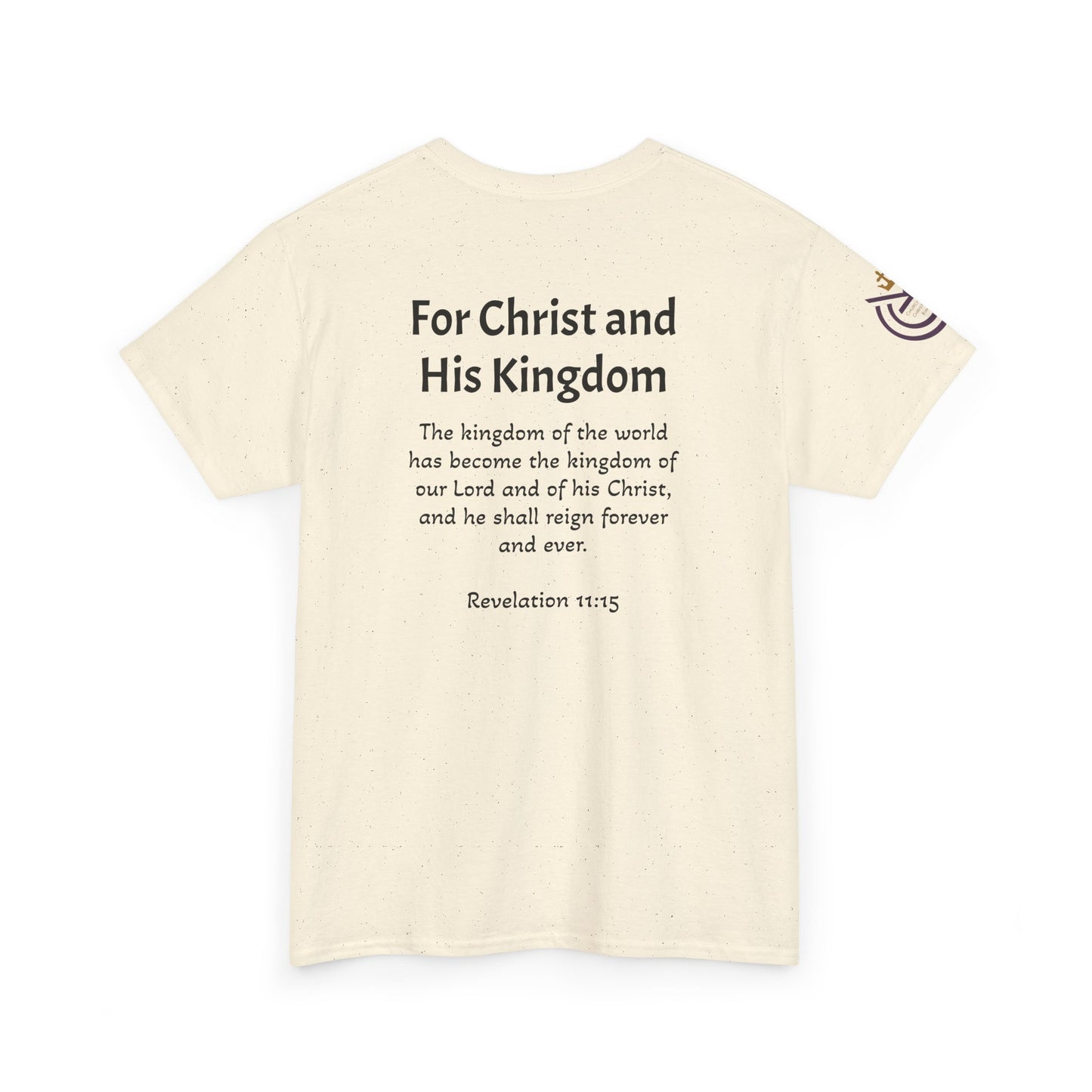CCK, For Christ and His Kingdom (light) Unisex Heavy Cotton Tee