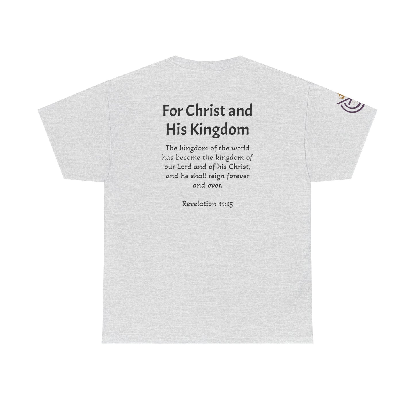 CCK, For Christ and His Kingdom (light) Unisex Heavy Cotton Tee