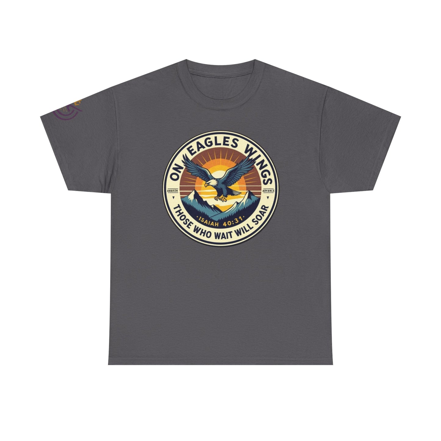 On Eagles Wings Unisex Heavy Cotton Tee