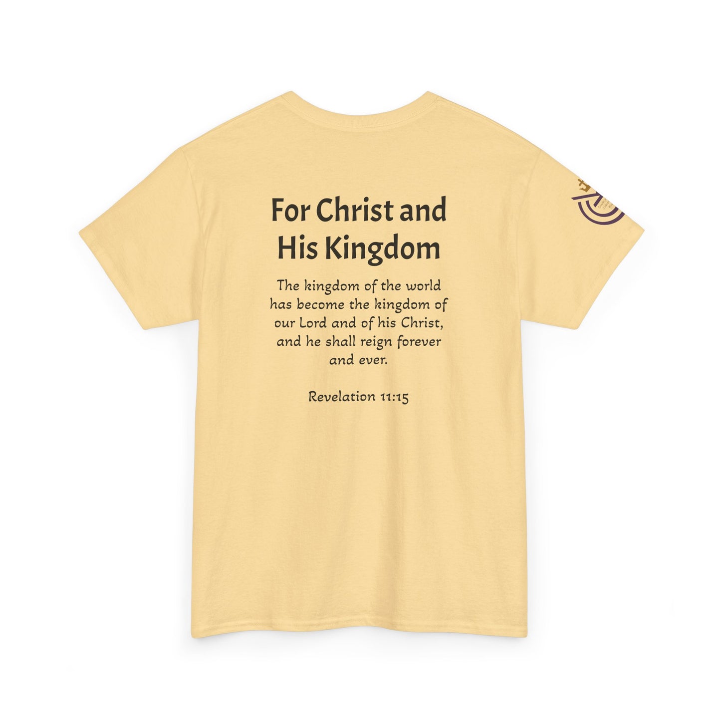 CCK, For Christ and His Kingdom (light) Unisex Heavy Cotton Tee
