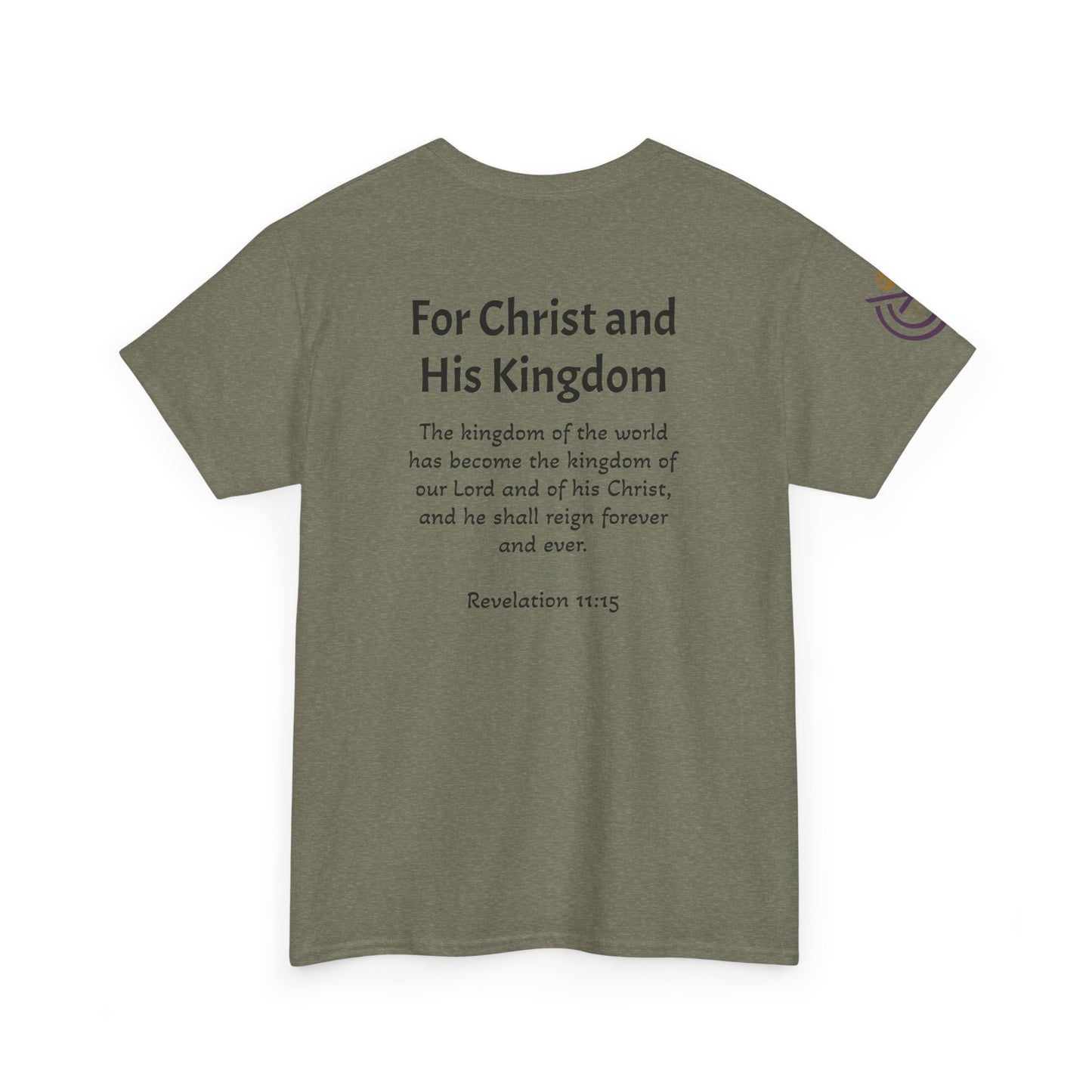 CCK, For Christ and His Kingdom (light) Unisex Heavy Cotton Tee