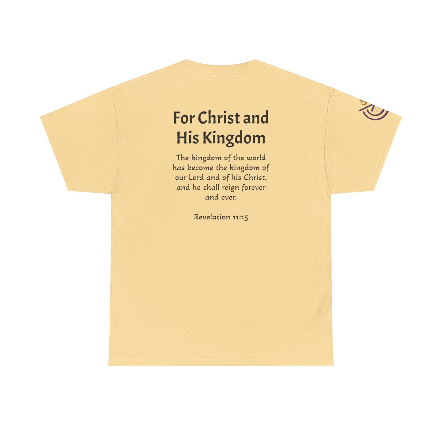 CCK, For Christ and His Kingdom (light) Unisex Heavy Cotton Tee