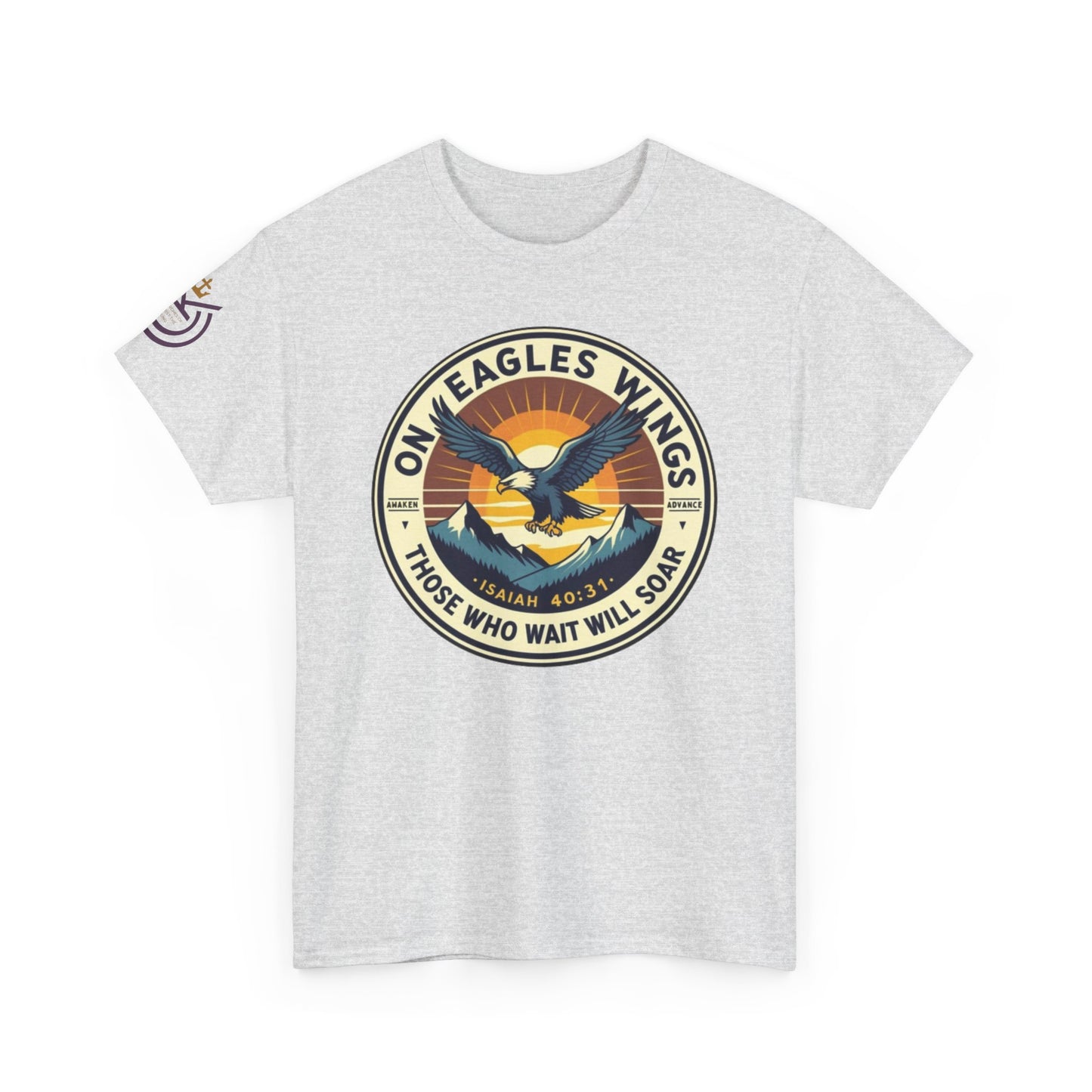 On Eagles Wings Unisex Heavy Cotton Tee