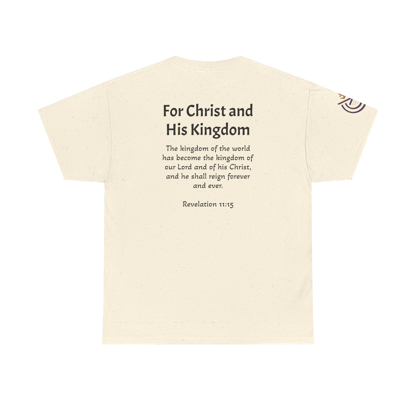 CCK, For Christ and His Kingdom (light) Unisex Heavy Cotton Tee