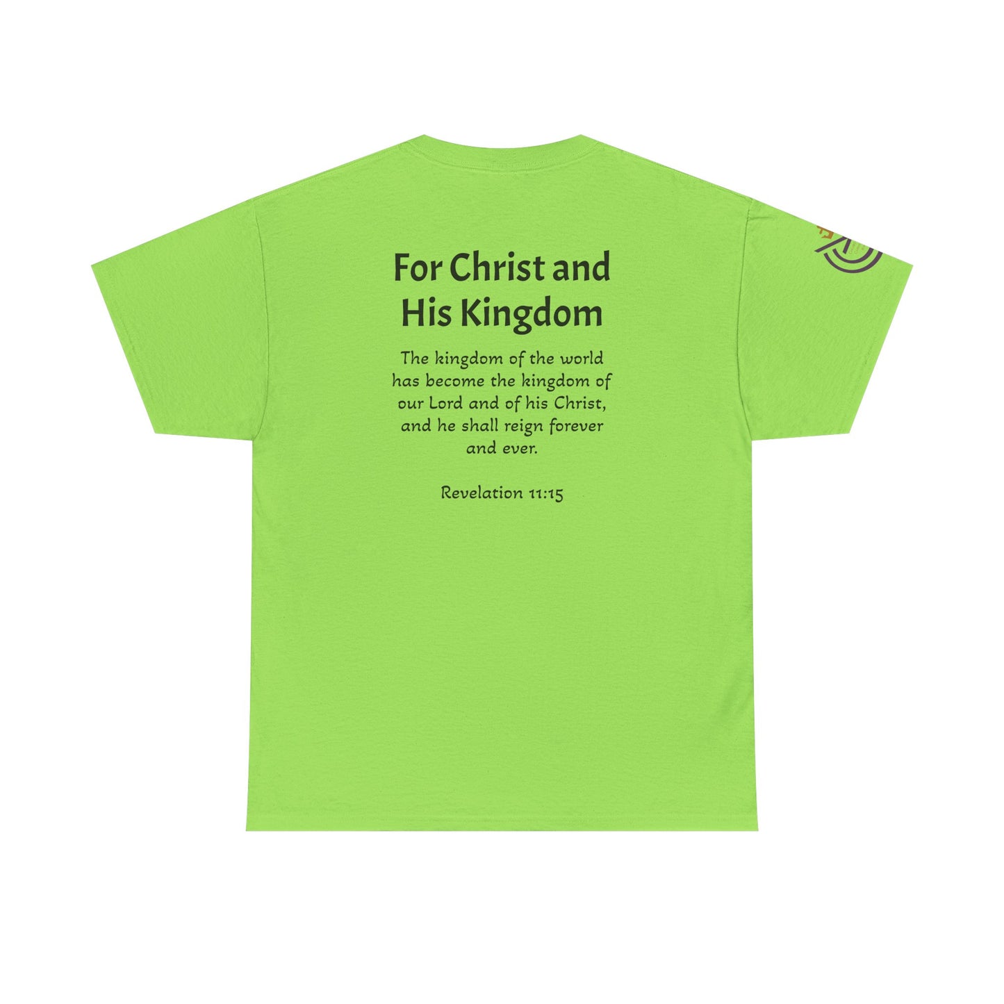 CCK, For Christ and His Kingdom (light) Unisex Heavy Cotton Tee